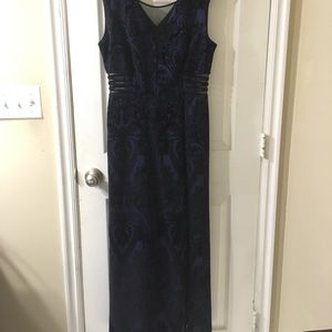 Dark blue and black dress